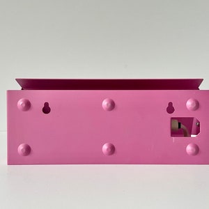 Applique murale enfichable vintage des années 80, rose fuchsia, lampe de chevet minimaliste, rétro, décoration de chambre à coucher postmoderne unique, cadeau décoratif, veilleuse cool image 10