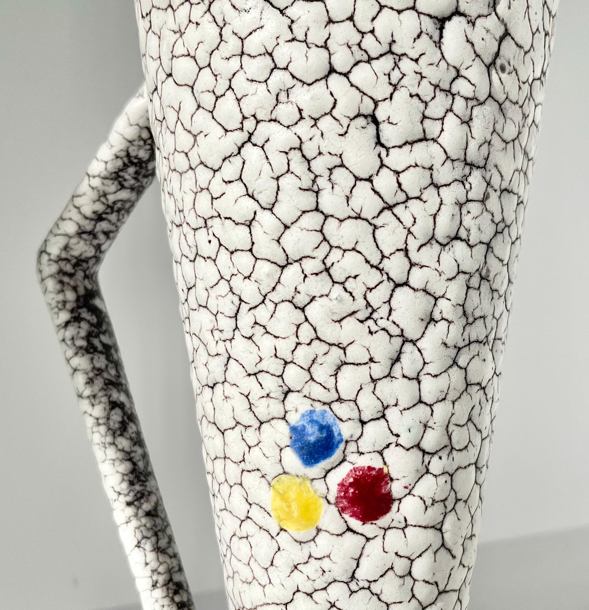 ヴィンテージ Jopeko 陶器花瓶 60年代 西ドイツ 彫刻的 ファット ラバ