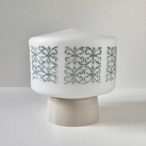 1950s Art Deco PHILIPS Ceiling Light Vintage Opaline Milk Glass Antique Home Decor Flush Mount Fixture Retro Hanging Lamp Mid Century Modern