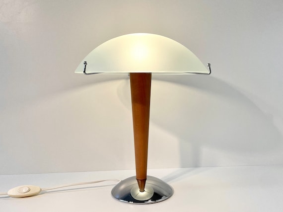 90s Mushroom Lamp Vintage IKEA Kvintol Modern Table Desk Lamp Mid