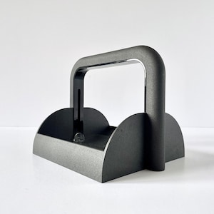 Porta tovaglioli vintage GUZZINI anni '80, arredamento eclettico per la casa in stile spaziale, design d'interni italiano postmoderno in stile Sottsass, distributore di tovaglioli di carta