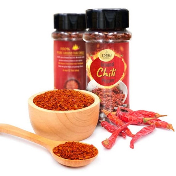 Thai Chili Flakes 48g Spicy Seasoning Cooking Crushed Chilli Etsy