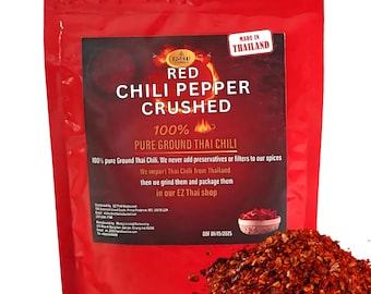 Thai Red Chili Flakes: Super Heat Spice (3.5oz)