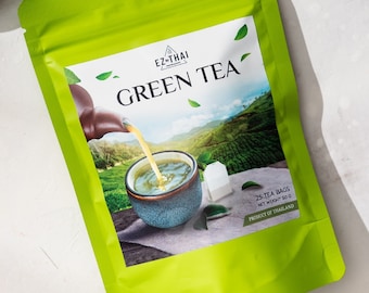 Natural Green Tea: Loose Leaf Assam Tea (25 Bags)