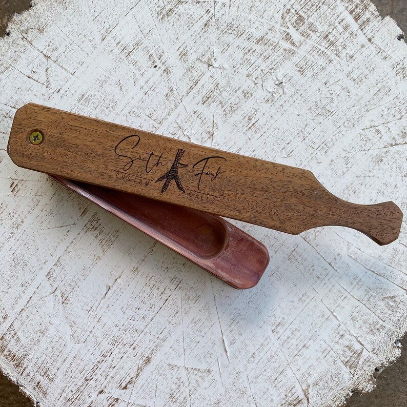 Turkey Box Call Ipe Over Cedar Custom Checkered Short Box Etsy