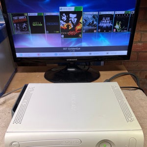  Modded Xbox 360 250GB Slim RGH3 Console, Power Adapter