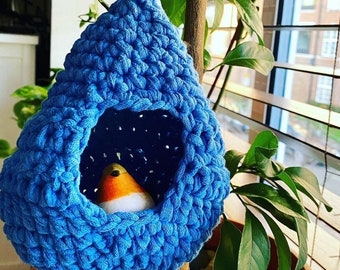 鳥の巣のかぎ針編みパターン