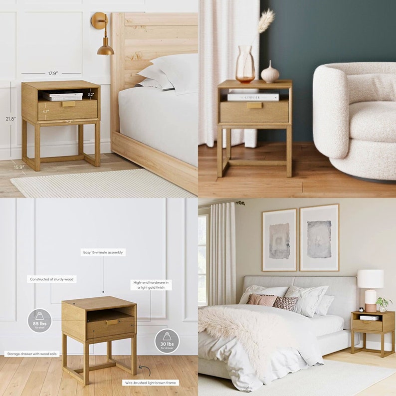 Wooden End Bedside Tablesofa Coffee Tablemodern Floating Etsy