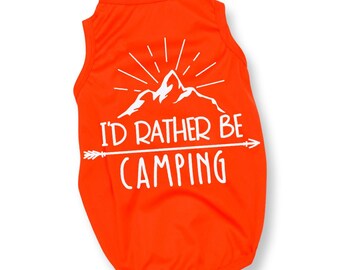 Camping Dog Shirt – Adventure Pet Tee, Outdoor Pup Apparel