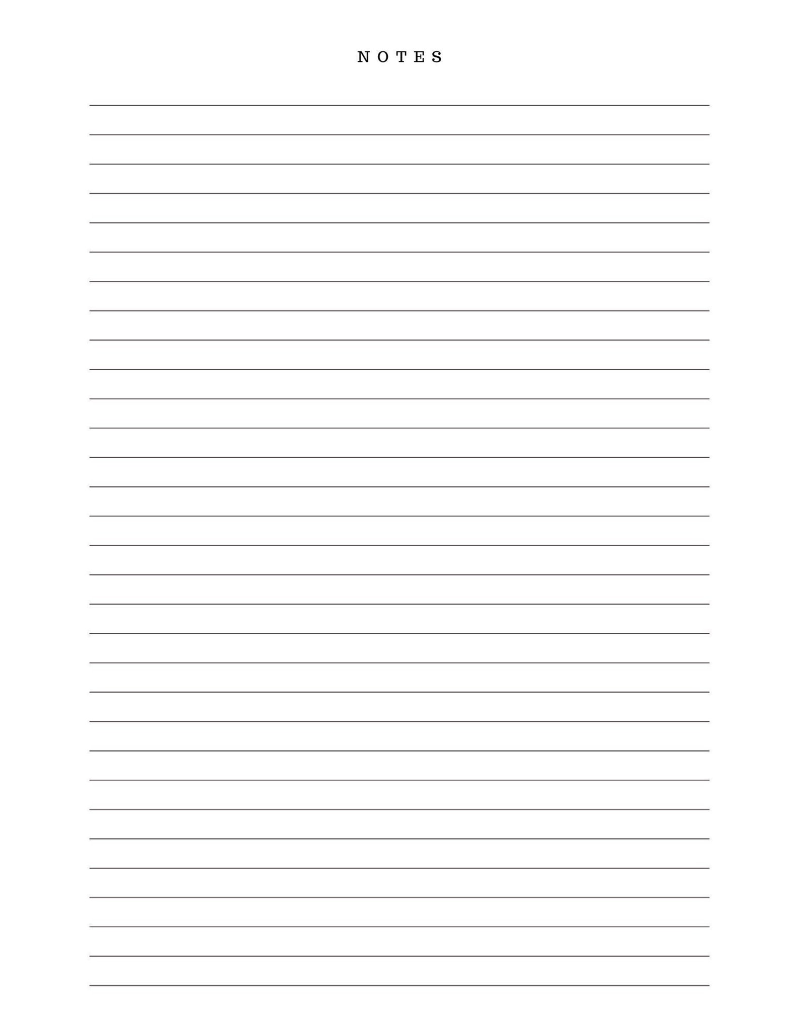 Notes Page, Digital Download, Instant Download, Printable Notes Page ...