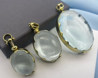 Glass Locket Necklace Gold Locket Necklace Miniature Photo Frame Gift For Unique Bereavement Gifts for a Friend Sympathy Keepsake Necklace