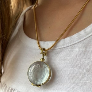 Collier médaillon en or d&#39;un excellent rapport qualité-prix - Choisissez votre forme Choisissez votre chaîne en or médaillon photo Cadeau bijoux pour elle, ajoutez votre médaillon photo
