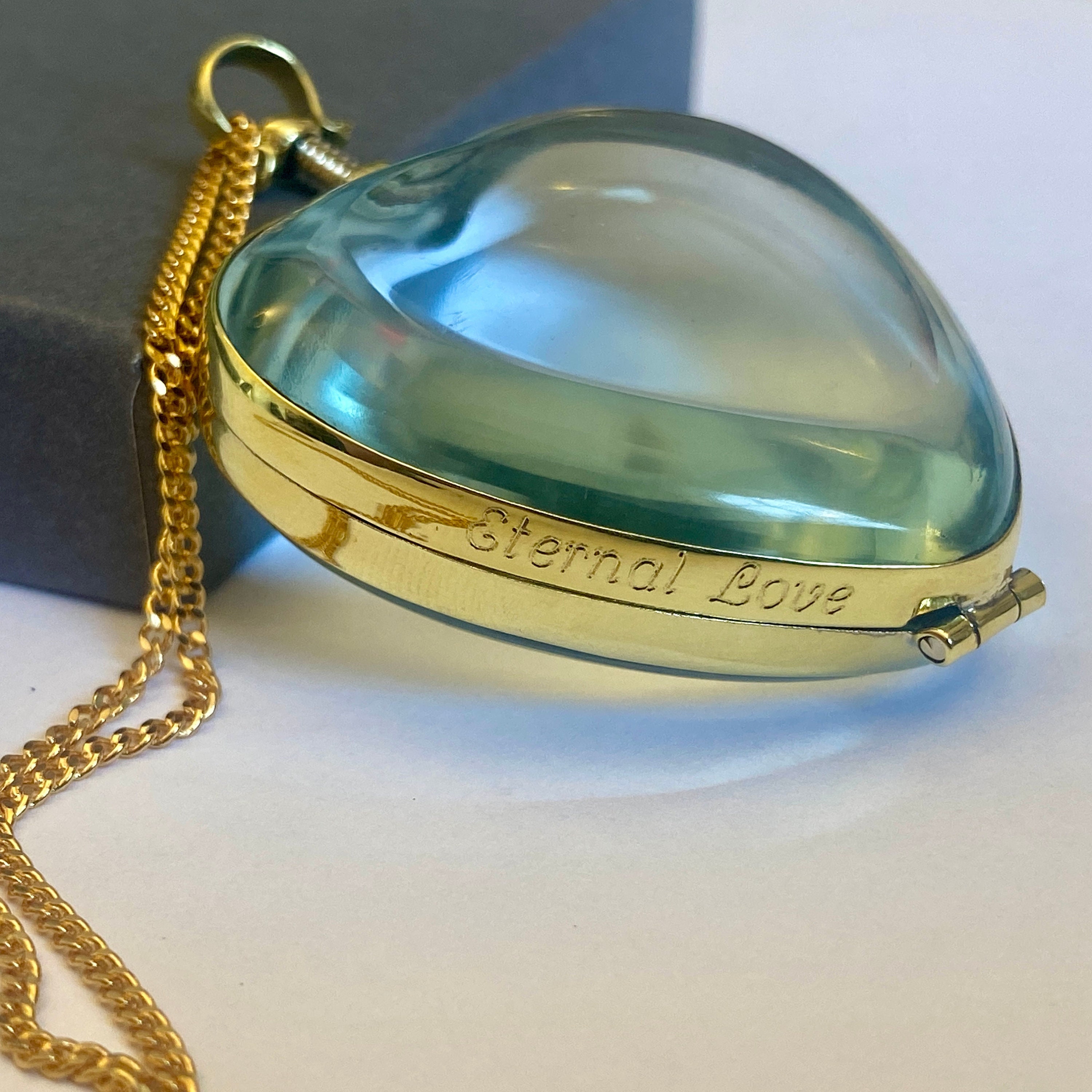 Gs Names Lockets Large Gold Silver Heart Locket Name Necklace Heart Locket for Lovers ...