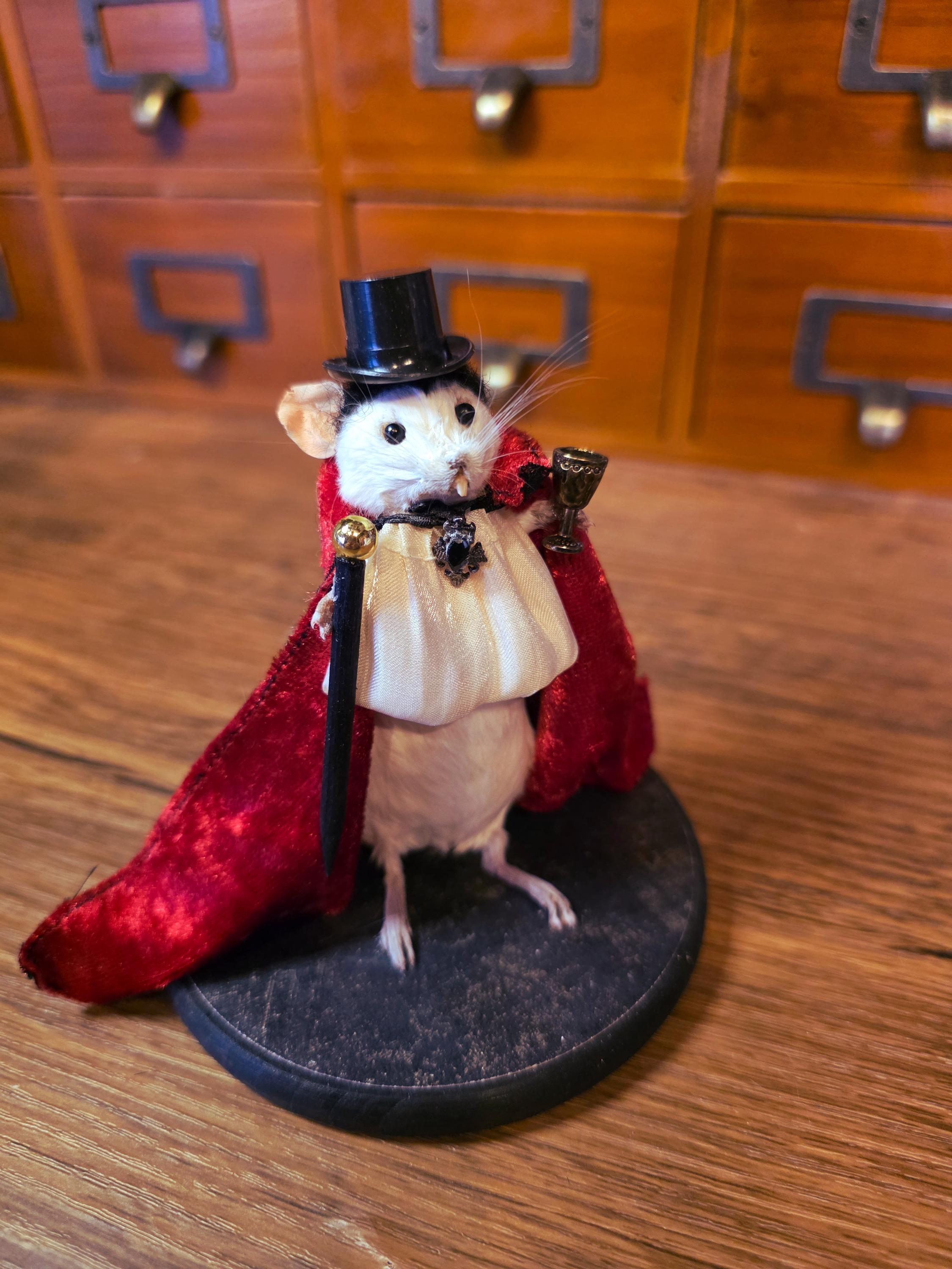Devil Mouse Taxidermy Red Satan With Wings and Skulls - Etsy