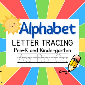 Interactive Letter Tracing Worksheets for Pre-K and Kindergarten | Fun Learning Tool | Printable Alphabet tracing | Uppercase and Lowercase