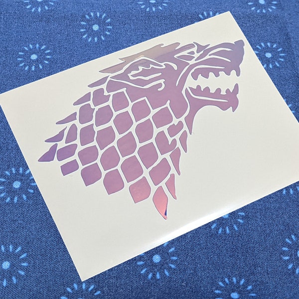 House Stark Decal Etsy