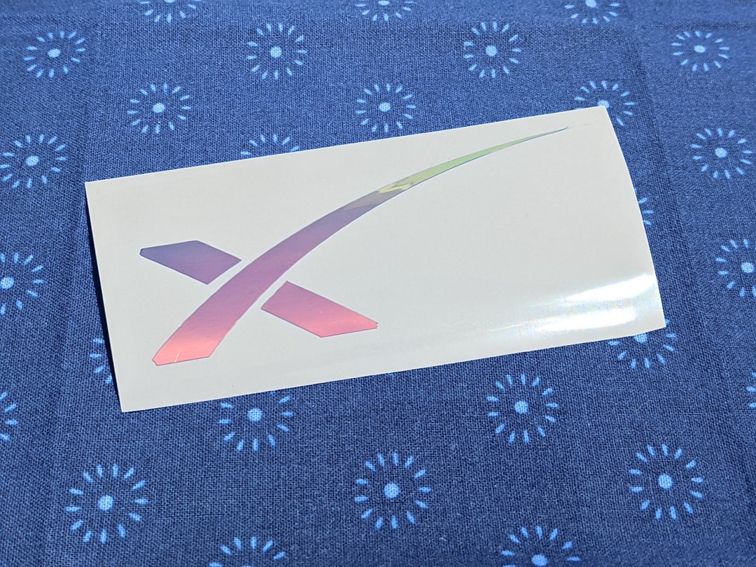 Spacex Symbol X Permanent Vinyl Decal in Various Colors Etsy