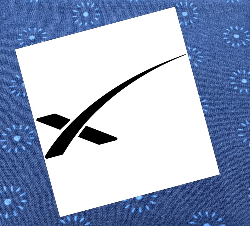 Spacex Symbol X Permanent Vinyl Decal in Various Colors Etsy