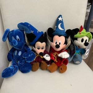 Vintage Mickey Mouse Disney Bean Bag Plushes- New with tags in pristine condition, comes from a smoke free home and stored in plastic bins. image 1