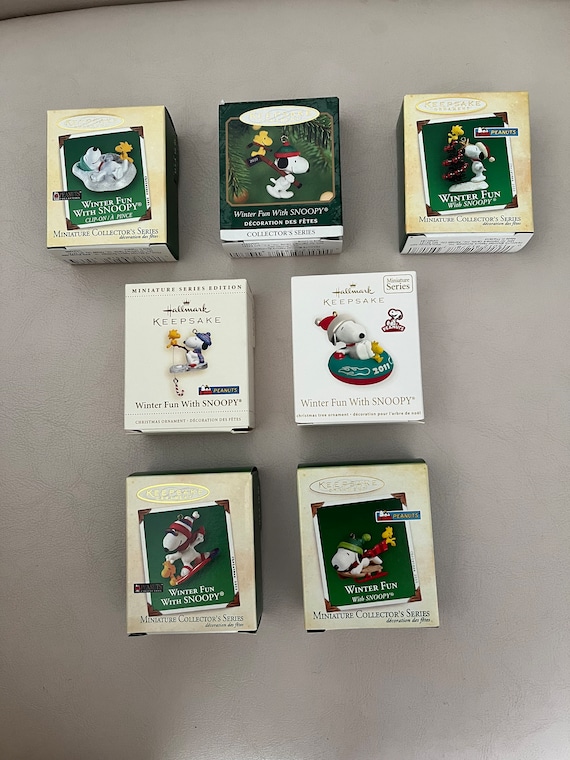 Vintage Snoopy-Winter Fun with Snoopy-2000-2011/in original boxes in pristine condition. Comes from a smoke free home/stored in plastic.