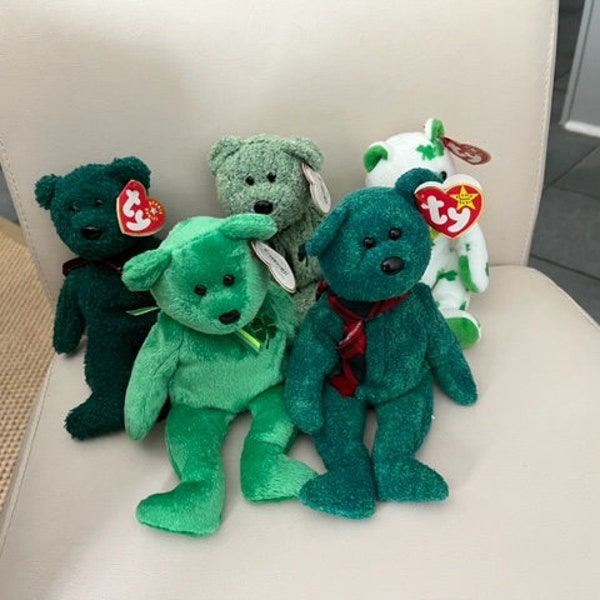 New with tags in pristine condition - Green Beanie Babies-