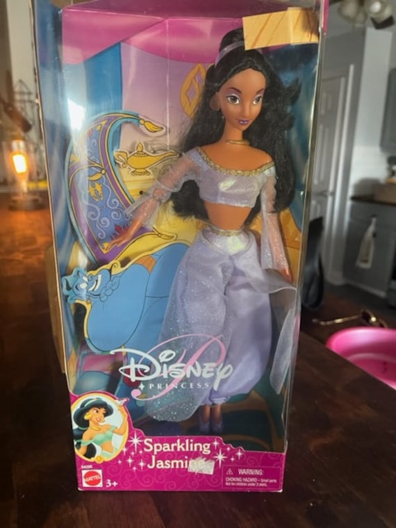 Vintage Barbie Disney- Sparkling Jasmine -2001- in original box in good  Comes from a smoke free home and stored in plastic bins