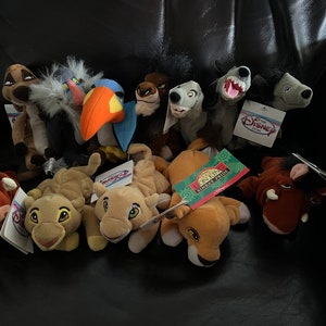 New Pristine Disney&#39;s Beanie Babies-&quot;The Lion King and Lion King 2&quot;- Comes from a smoke free home and stored in plastic bins.