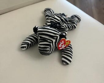 Vintage Rare Ty Ziggy Zebra Beanie Baby-new With Tags in Pristine