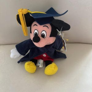 Vintage Mickey Mouse Disney Bean Bag plush with tags new in pristine condition- stored in plastic bins and comes from a smoke free home. bild 10