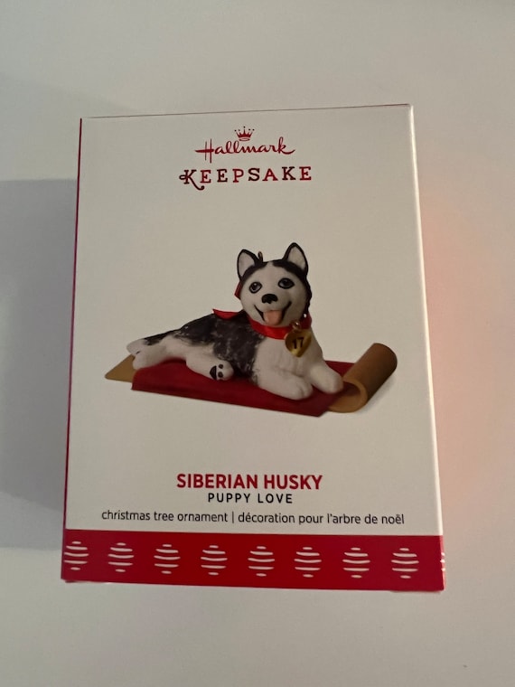 Hallmark Keepsake Ornament- 2017-Siberian Husky- Smoke free home and stored in plastic.