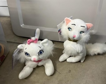 Vintage Aristocats Disney Bean Bag Plush - Marie and Duchess