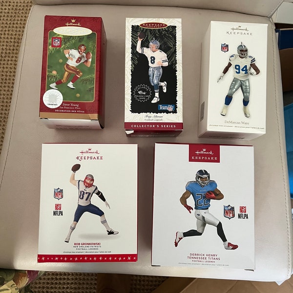 Football Hallmark Ornaments Etsy