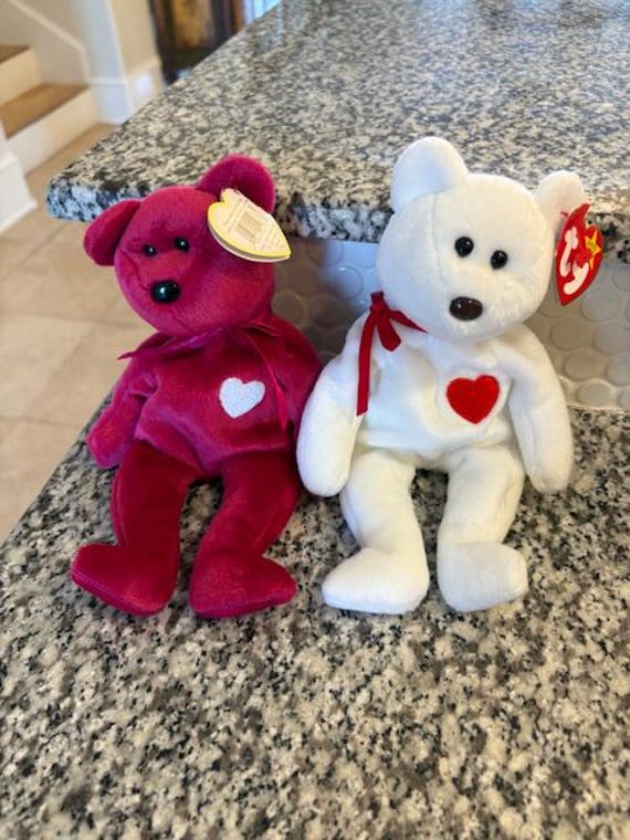 Vintage Ty Valentina & Valentino Beanie Baby- With Tags in