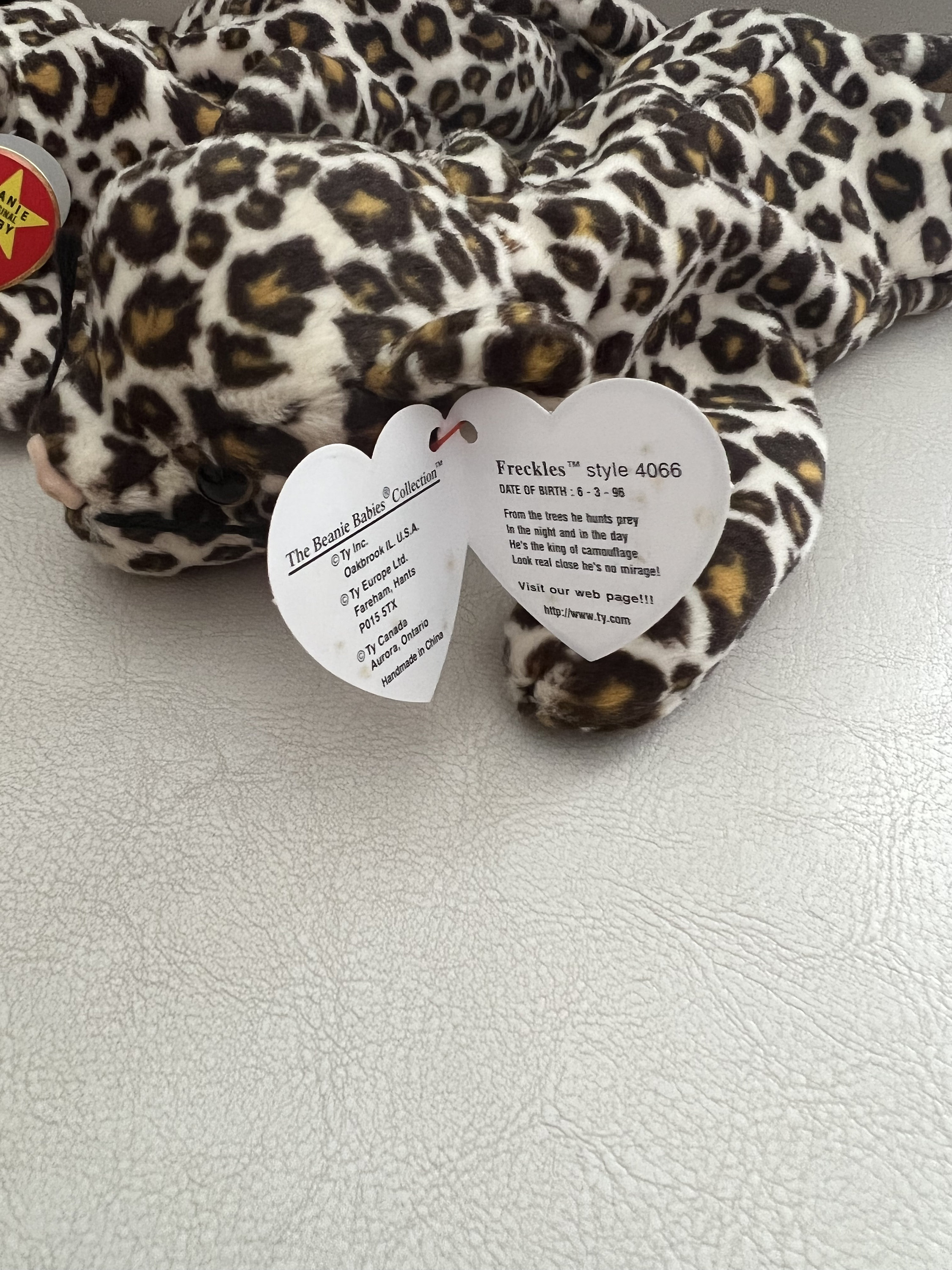 Vintage Freckles Ty Beanie Baby – Tag Error, Pristine Condition - Etsy