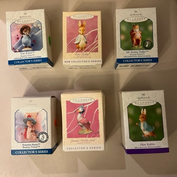 Vintage Easter Hallmark Keepsake Ornaments-Beatrix Series/1996-1999/New in original box in pristine condition. Comes from a smoke free home.