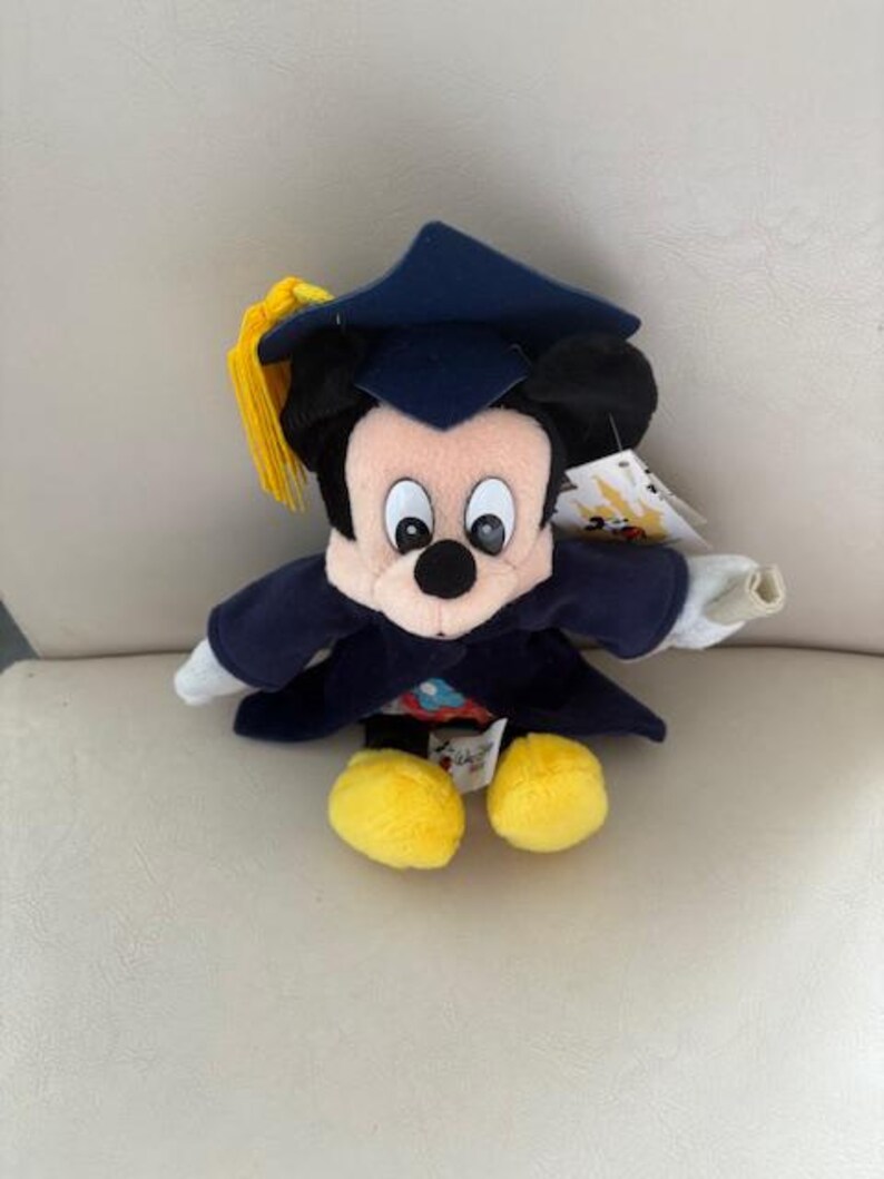 Vintage Mickey Mouse Disney Bean Bag plush with tags new in pristine condition- stored in plastic bins and comes from a smoke free home. bild 8