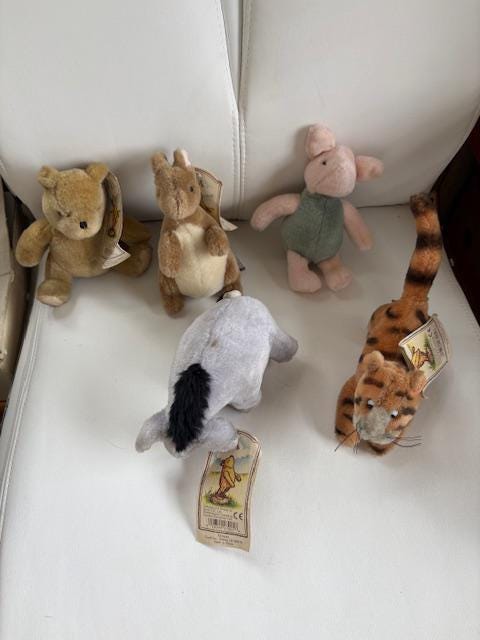 Vintage Gund Winnie the Pooh Plush Toys, Pristine Condition With