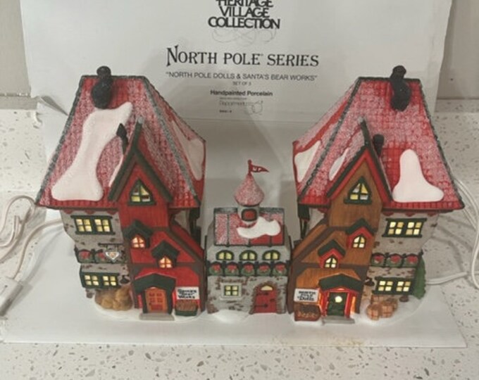 Heritage Village Collection dept 56: Reindeer Barn North Pole Series ...