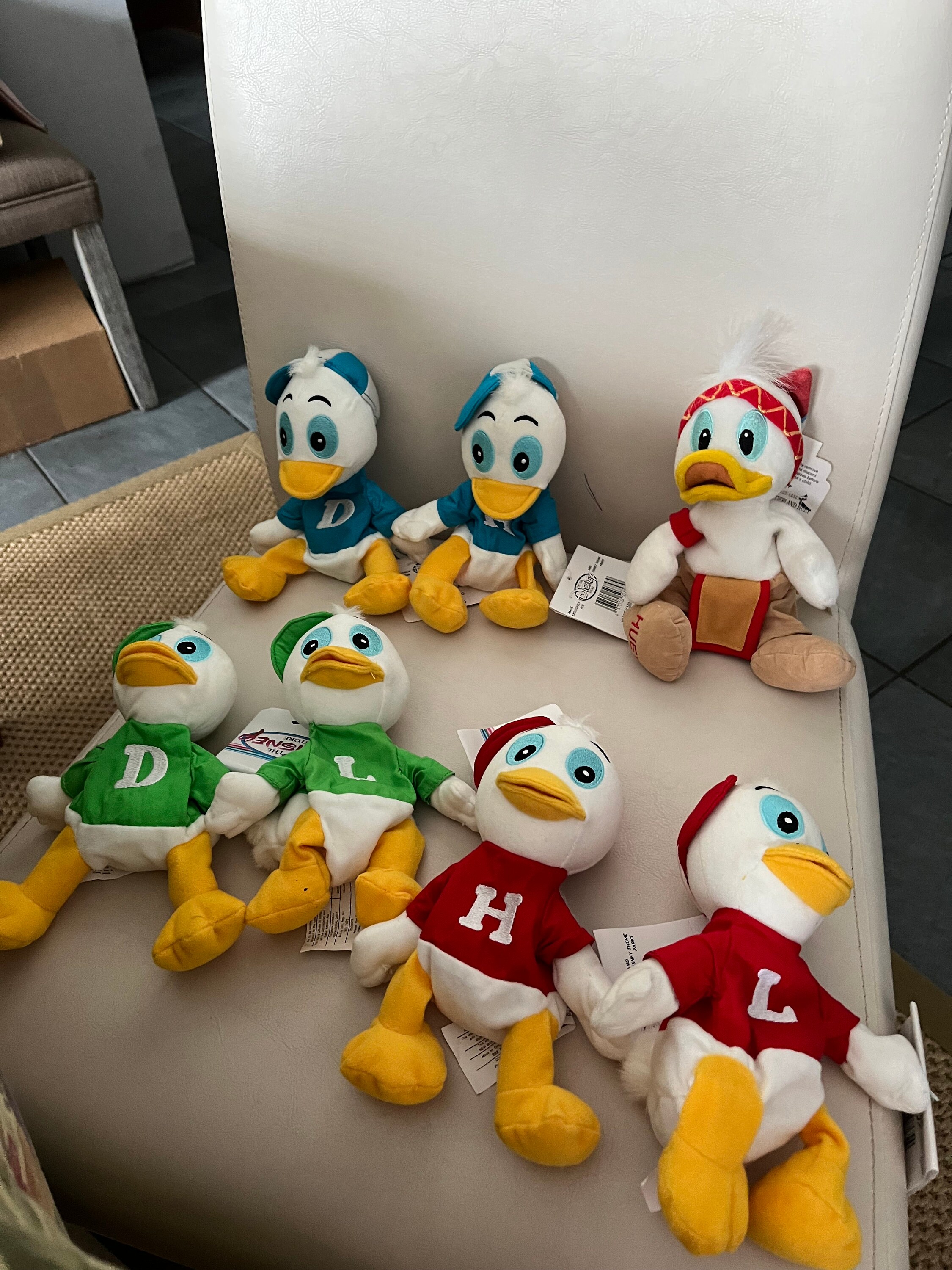 Vintage Disney Huey, Dewey, Louie, New in Pristine Condition With