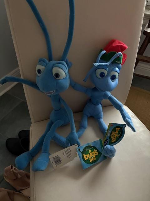 Vintage Flik Disney Bugs Life- New With Tag- in Pristine Condition