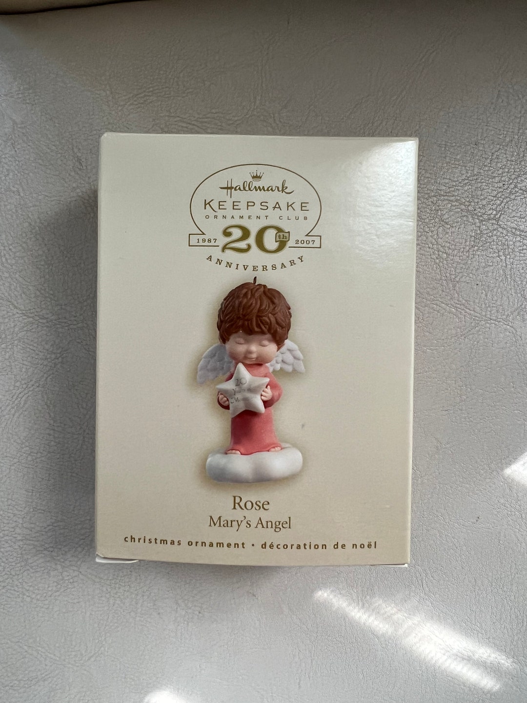 Marys Angelsrose20th Anniversary19872007hallmark Keepsake Ornament