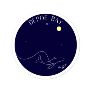 Depoe Bay, Oregon | Oregon Coast | Whale Watching | Sticker | Souvenir