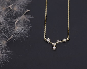 Personalized Zodiac Necklace, Celestial Women Charm, Family Matching Jewelry , Dainty Constellation Pendant, Birthday Gifts For Her Mom