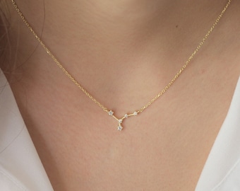 Zodiac Constellation Necklace, Personalized Necklace, Zodiac Sign Jewelry, Pisces Pendants,Summer Jewelry, Birthday Gifts for Mom, MZN012