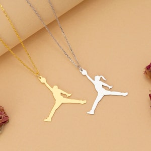 14K Gold Jordan Necklace for Girls and Boys Nike Sports - Etsy