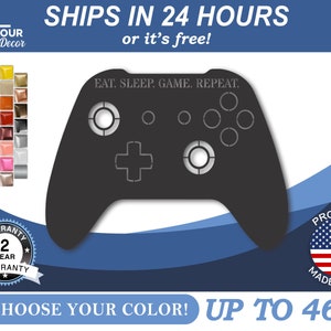 Custom Metal Game Controller Wall Art | 22 Color Options