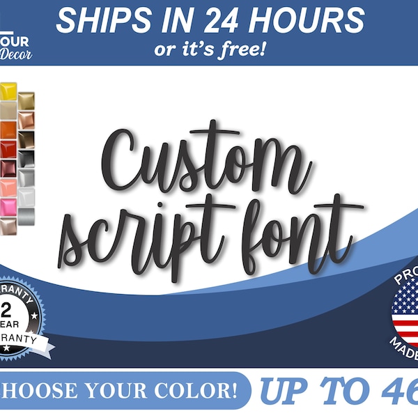 Custom Business Sign Script Font - Etsy