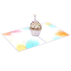 Pop Up Karte Cutie Cupcake Geschenk Grußkarten 15x20 cm