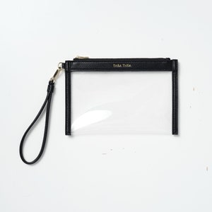 Black Clear Diaper Bag Organizer Pouch With Detachable wristlet | Baby Shower Gift | Diaper Bag Pouch | Diaper Bag Pouch | Baby Bag