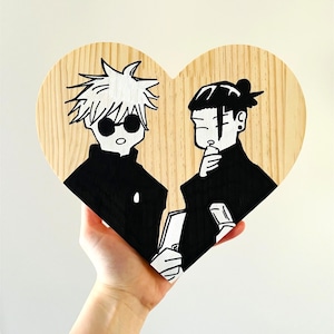 Gojo and Geto Drawing Art Canvas Jujutsu Kaisen | Gojo Art | Geto Art